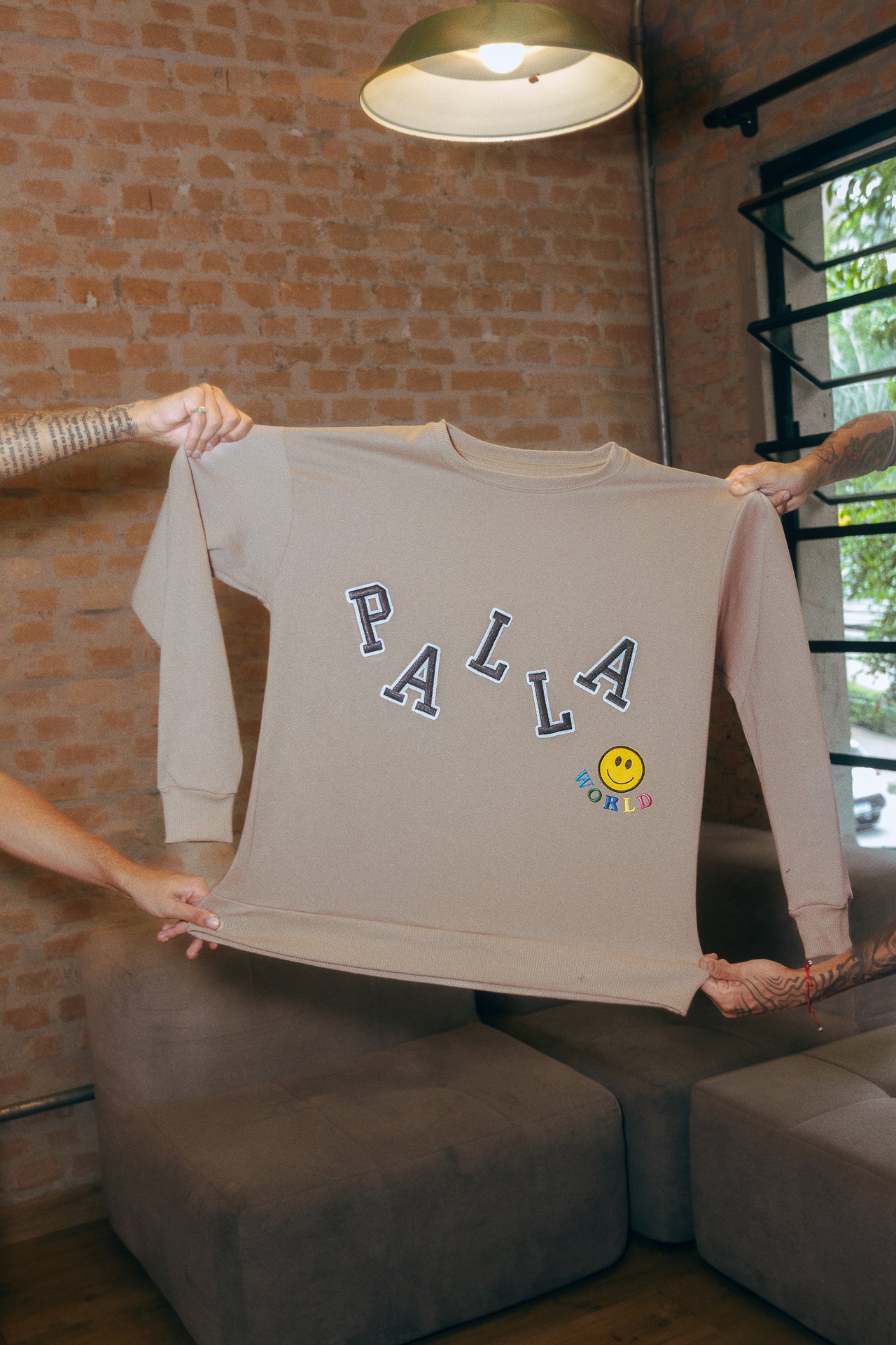 Crewneck Highschool Sand